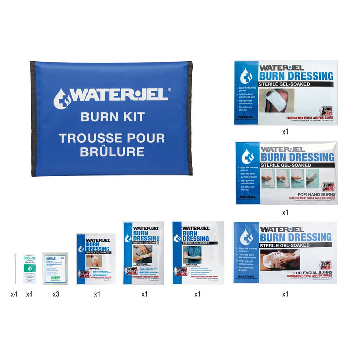 WATER-JEL, EMERGENCY BURN KIT, IV