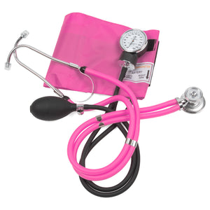 Blood Pressure Cuff with Stethoscope - (Pink) - Eco Medix