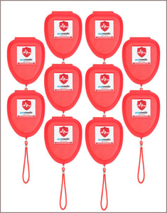 10 Eco Medix CPR MASKS (10 Pack) - ECOMEDIX